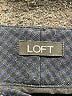 Ann Taylor LOFT Chevron-herringbone Blue Dress Pants Size 8 (tall) - photo 4