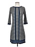 Max Studio Print Gray Casual Dress Size XS - photo 1