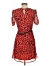 Freebird 100% Polyester Animal Print Red Cocktail Dress Size S - photo 2