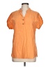 Unbranded Orange Short Sleeve Blouse Size L (estimated) - photo 1
