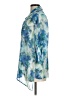 Chico's 100% Polyester Floral Blue 3/4 Sleeve Blouse Size Med (1) - photo 5