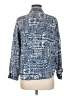 Unbranded Print Blue Long Sleeve Button-Down Shirt Size M - photo 2