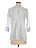 Roberta Roller Rabbit 100% Cotton Gray 3/4 Sleeve Blouse Size S - photo 1
