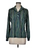 Nikki Stripes Green Long Sleeve Blouse Size M (estimated) - photo 1