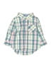 Andy & Evan 100% Cotton Plaid Pink Short Sleeve Button-Down Shirt Size 12-18 mo - photo 1
