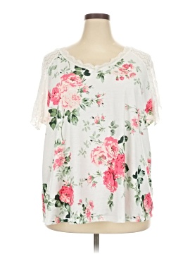Shein Curve Short Sleeve Blouse