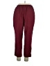 Blair 100% Polyester Solid Burgundy Casual Pants Size 16w - photo 2