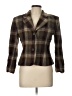 Jones New York 100% Wool Plaid Brown Wool Blazer Size 12 - photo 1