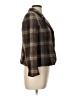 Jones New York 100% Wool Plaid Brown Wool Blazer Size 12 - photo 4