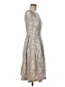 Kay Unger Metallic Silver Cocktail Dress Size 6 - photo 4
