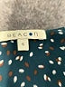 Beacon Polka Dots Teal 3/4 Sleeve Blouse Size S - photo 7