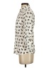 Freebird Animal Print Ivory 3/4 Sleeve Blouse Size S - photo 5