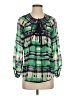 Jade 100% Viscose Green 3/4 Sleeve Blouse Size XS - photo 1