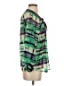 Jade 100% Viscose Green 3/4 Sleeve Blouse Size XS - photo 4