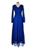 Marina Solid Blue Cocktail Dress Size 6 - photo 2
