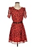 Freebird Animal Print Red Casual Dress Size S - photo 1
