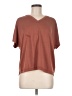 Cable & Gauge Brown Short Sleeve Top Size M - photo 1