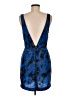 Silence and Noise 100% Polyester Paisley Blue Cocktail Dress Size 8 - photo 2