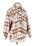 Love Tree 100% Polyester Plaid Orange Fleece Size S - photo 1
