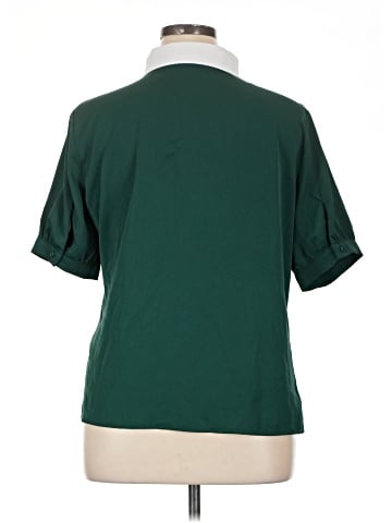 Allegra K Short Sleeve Blouse (view 2)