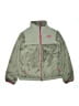The North Face 100% Polyester Green Gray Track Jacket Size 14 - photo 1