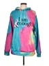 Unbranded Tie-dye Teal Pullover Hoodie Size L - photo 1