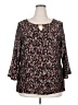 JM Collection Black 3/4 Sleeve Blouse Size XXL - photo 1