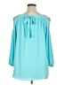 Kaari Blue Teal 3/4 Sleeve Blouse Size 1X - photo 2