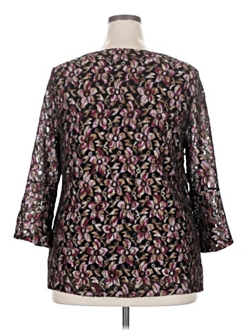 JM Collection 3/4 Sleeve Blouse (view 2)