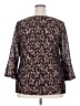 JM Collection Black 3/4 Sleeve Blouse Size XXL - photo 2