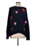CeCe Hearts Blue Pullover Sweater Size L - photo 1