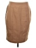 Ellen Tracy Solid Tan Faux Leather Skirt Size S - photo 1