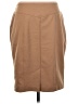 Ellen Tracy Solid Tan Faux Leather Skirt Size S - photo 2