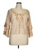 Ramy Brook 100% Polyester Tan 3/4 Sleeve Blouse Size XL - photo 1