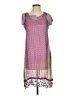 Assorted Brands 100% Polyester Print Purple Casual Dress Size S (estimated) - photo 1