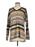 Honeyme Stripes Gray Long Sleeve Top Size S - photo 1
