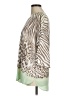 Chico's 100% Polyester Animal Print Green 3/4 Sleeve Blouse Size Med (1) - photo 5