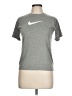 Nike 100% Polyester Gray Active T-Shirt Size L - photo 1
