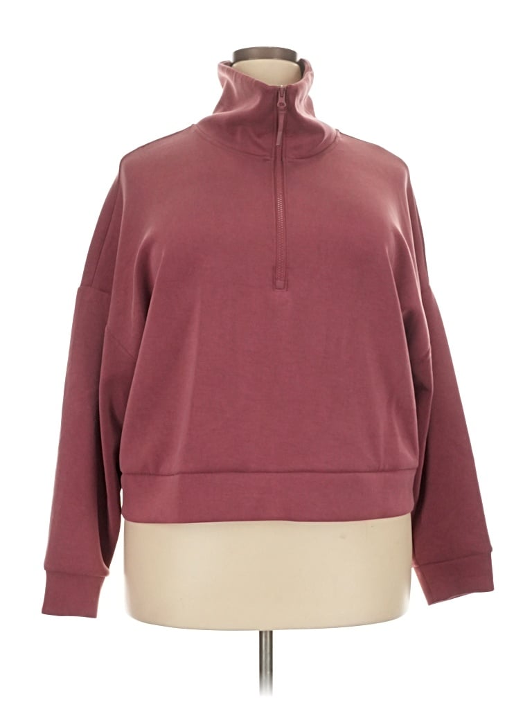 Pre-owned Avia Pullover Sweater In Burgundy