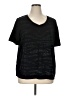 Peter Nygard Black Short Sleeve Top Size XL (estimated) - photo 1