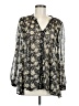 DMBM 100% Polyester Black Long Sleeve Blouse Size M - photo 1
