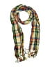 Unbranded Plaid Yellow Red Scarf One size - photo 1