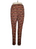Lularoe Print Brown Orange Leggings Size 1X (estimated) - photo 2
