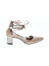 Calvin Klein 100% Leather Ivory Tan Heels Size 7 1/2 - photo 1
