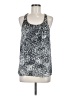 Collective Concepts 100% Polyester Silver Sleeveless Top Size M - photo 1