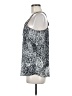 Collective Concepts 100% Polyester Silver Sleeveless Top Size M - photo 5