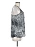 Collective Concepts 100% Polyester Silver Sleeveless Top Size M - photo 4
