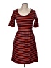 Old Navy Stripes Red Casual Dress Size M - photo 1