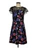 Kensie Floral Black Cocktail Dress Size S - photo 1