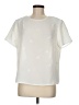 Laura Scott 100% Polyester Ivory Short Sleeve Blouse Size M - photo 1